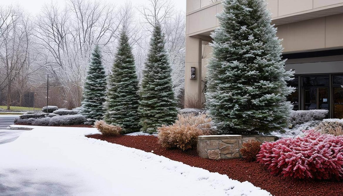 Commercial Building in the Winter